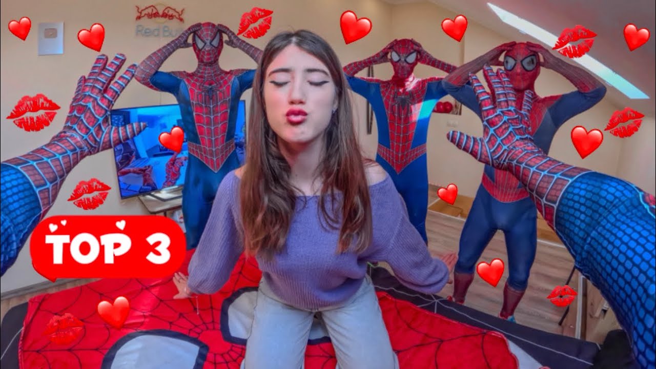 BEST TOP 3 CRAZY NEIGHBOR GIRL WILL NOT LEAVE TEAM SPIDER-MAN ALONE (Love Parkour POV)