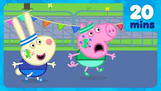 George And Richard Run Mini Marathon  Brand New Peppa Pig Episodes  20 Minutes