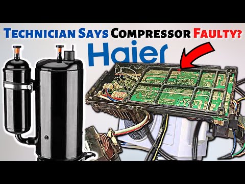 Haier AC PCB Repair - Technician Observes Compressor Failure.