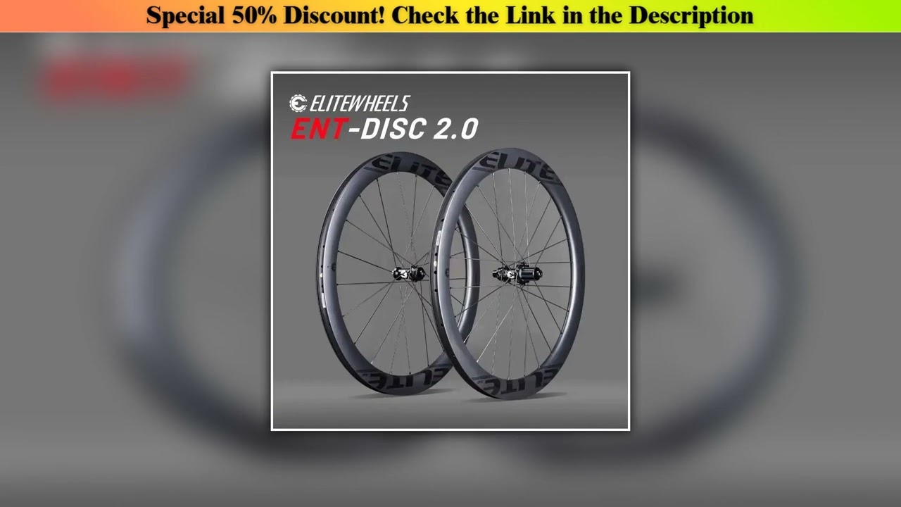 Exclusive ELITEWHEELS Carbon Wheels ENT 2.0 Disc Brake 700c Carbon Rim Center Lock Road Bike Wheels