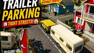 I Tried Parking a Trailer in a Small Area… Stressful! 😮‍💨 screenshot 1