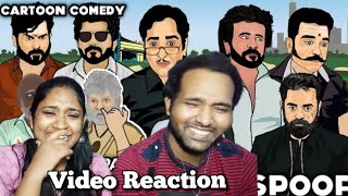 Uthav Paalkar Restaurant With Kollywood Heroes😂😜🤭🤪| Cat Toonz Video Reaction | Tamil Couple Reaction