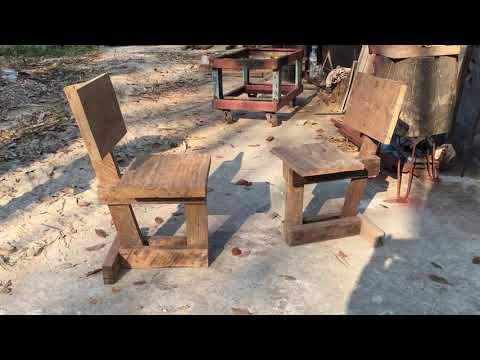 วีดีโอ: เก้าอี้ไม้ทำเอง (34 รูป): เราทำเก้าอี้ไม้ตามแบบ วิธีทำเก้าอี้เปลือกหอยตามขนาด?
