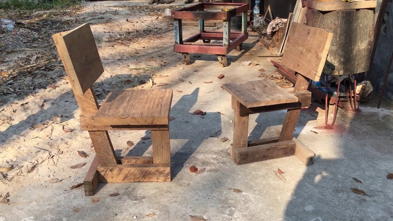 เก้าอี้จากเศษไม้ (Lumber Chair)