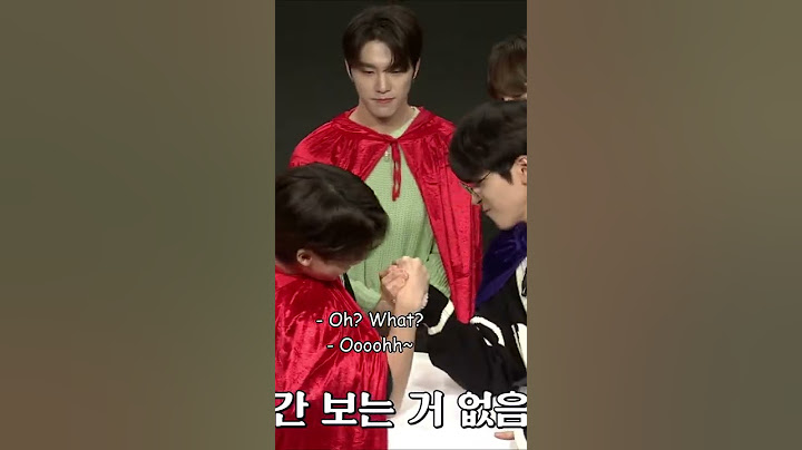 A fight between Wonwoo and Jeonghan on Going Seventeen Human Chess