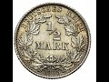 1/2 marki 1905 F. Nakład i cena #numizmatyka #cesarstwoniemieckie #moneta  TYLKO MENNICA W STUTTGART