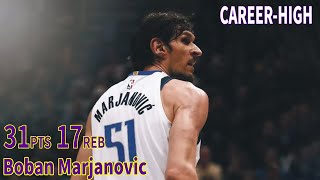 Boban Marjanovic  Career-High 31 PTS, 17 REB Highlights-Nuggets VS Mavericks | Mar 12, 2020