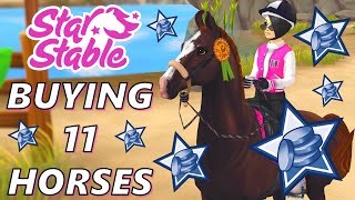 BUYING 11 HORSES ❤️ 10,000 Double Star Coins Horse Shopping Spree To Celebrate Summer! 🌊☀️