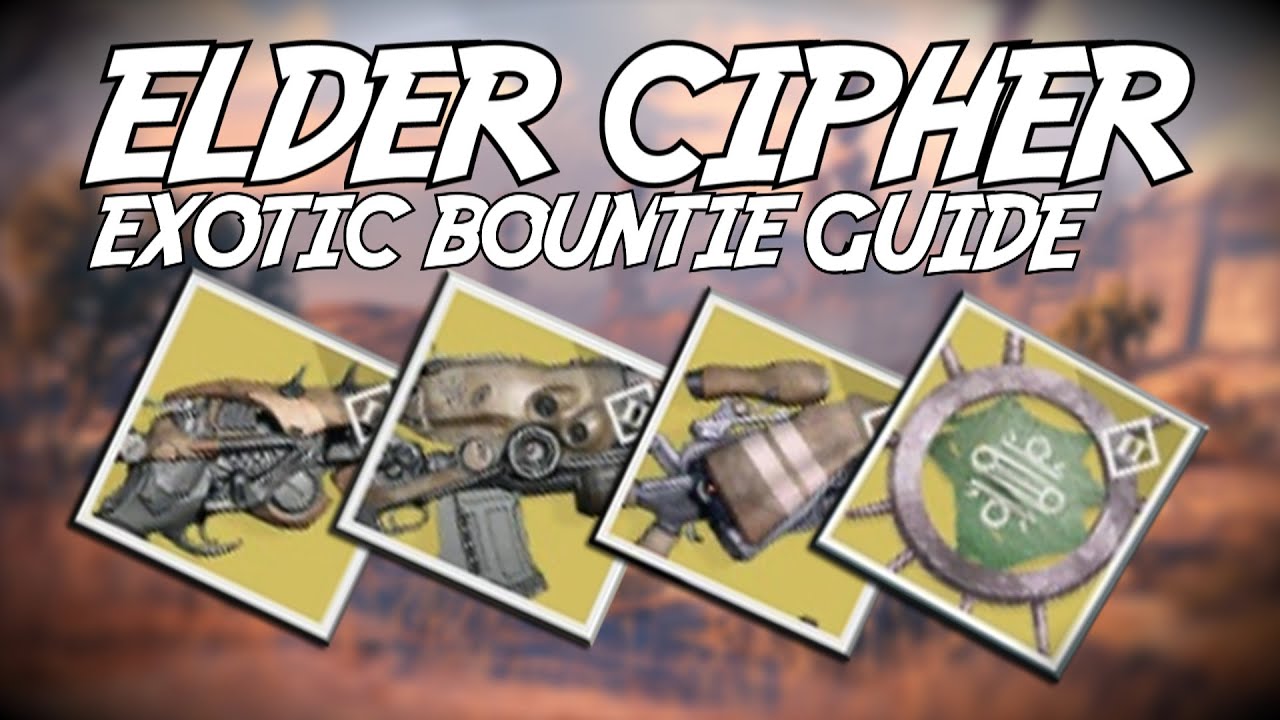DESTINY: Guia Para Contrato Excepcional El Cifrador Superior (Elder Cipher Exotic Bountie Guide)