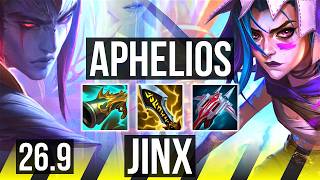 APHELIOS &amp; Nami vs JINX &amp; Bard (ADC) | Good KDA: 20/1/4 | EUNE Master | 26.9