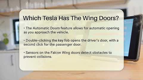 Which Tesla Has The Wing Doors? - Talking Tech Trends