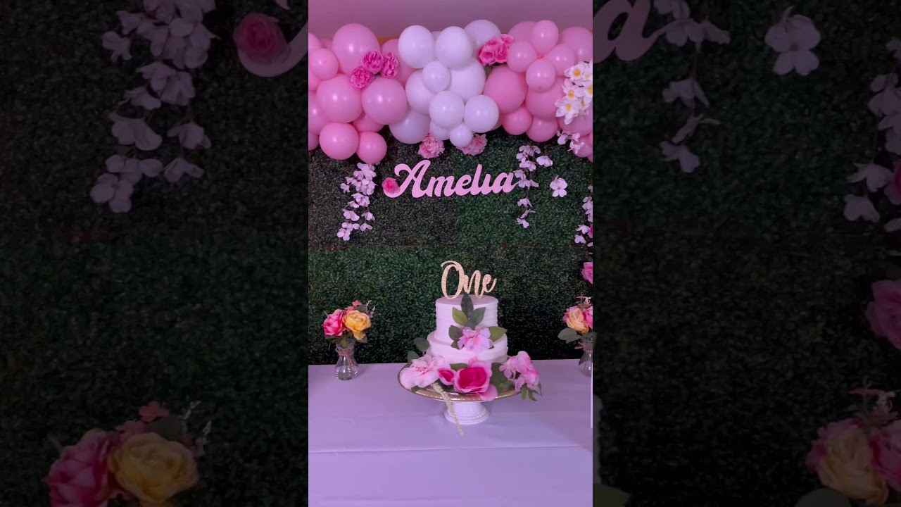 Floral theme birthday 