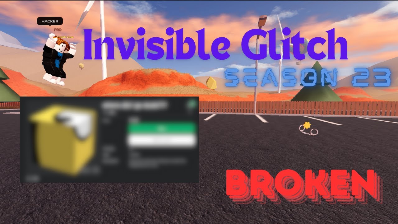 New Invisible Glitch In Roblox Jailbreak | Be Completely Invisible