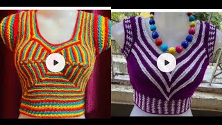 sweater blouse designs ! short sweater designs! beautiful winter collection ♥️❤️♥️