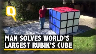 The Quint: Man Solves World’s Largest Rubik’s Cube