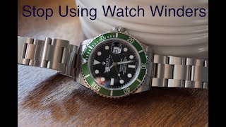 Stop Using Watch Winders