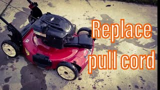 Part 3 Saving a Toro Recycler - Replace Pull Cord