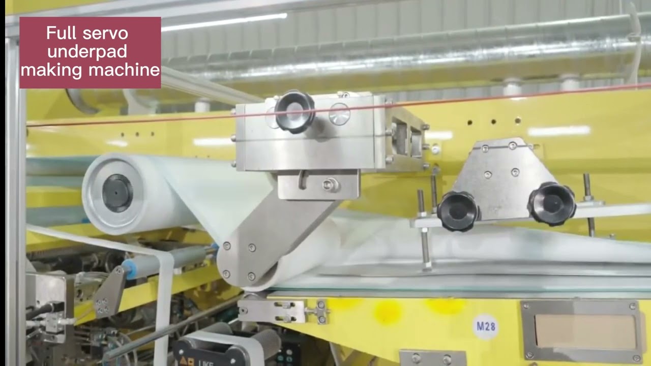 Full servo dispossible underpad making machine