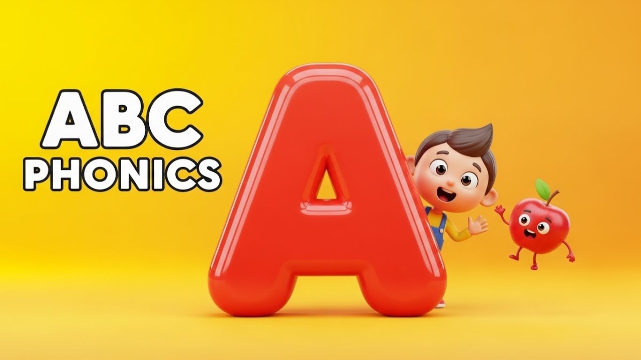 ABCD Learning with Cartoon & Song🎵 for Kids | Fun Alphabets with ...