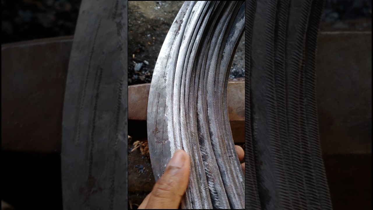 handmade sickle teeth sharpening 