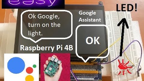 Controlling LED with Google Assistant using Raspberry Pi 4B