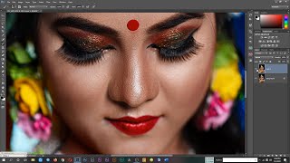 Bridal photo retouching & editing in Adobe Photoshop | How To retouching In Wedding Photos #Ajshawon screenshot 5