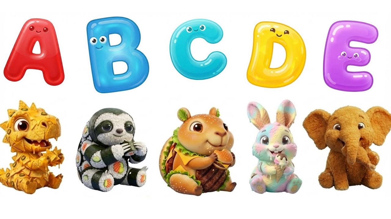 What Happens When Animals Eat Fast Food? 🍔🐘 | ABC Tiny to Colossal Animals Song