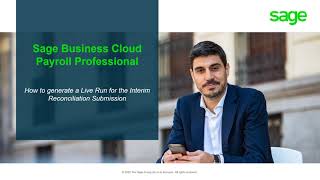SBC Payroll Professional - How to generate a Live Run for the SARS Interim Reconciliation Submission