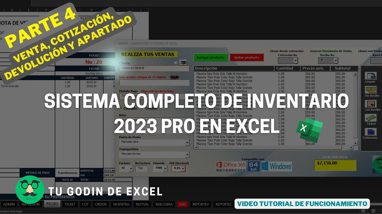 Sistema de Inventario/Almacén 2023 Pro (Parte4-Ventas, Cotización ...