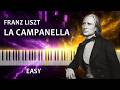 🔔 Franz Liszt – La Campanella (Easy Version) Piano Tutorial 🎹✨ | Simplified Classical Piece