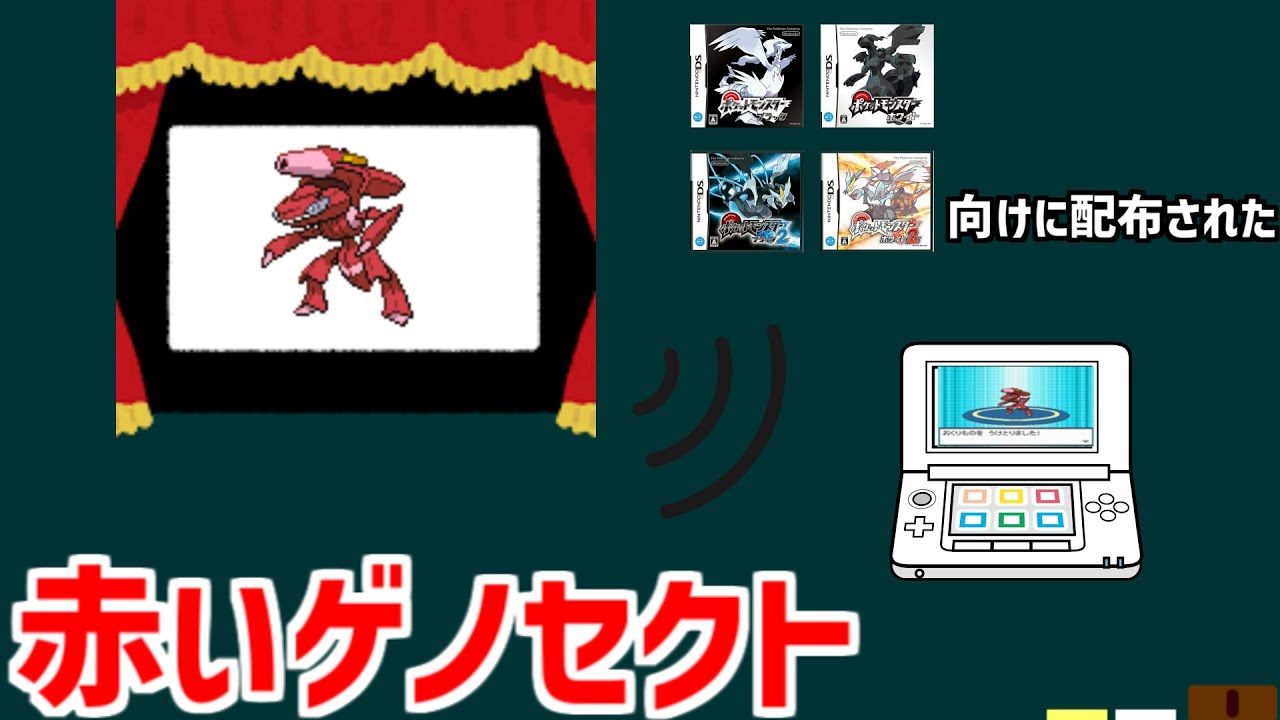 赤いゲノセクト 映画館で配布された 赤いゲノセクトを解説 Shorts Youtube