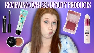 REVIEWING 30+ MAKE UP PRODUCTS | 3 MONTHS OF EMPTIES