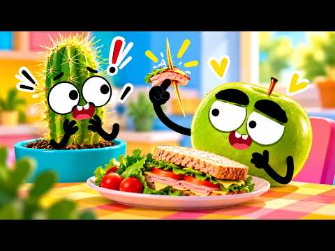 🍎🌵 دودلز يتناولون الغداء! | أطرف غداء على الإطلاق 😂