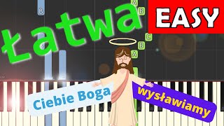 Miniatura de "🎹 Ciebie Boga wysławiamy - Piano Tutorial (łatwa wersja) 🎵 NUTY W OPISIE 🎼"