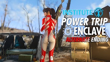 Fallout 4 - Institute Destroys the Enclave - POWER TRIP - Alternate Ending for Legacy of the Enclave