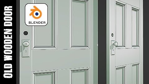 BLENDER: OLD WOODEN DOOR (MODELING)