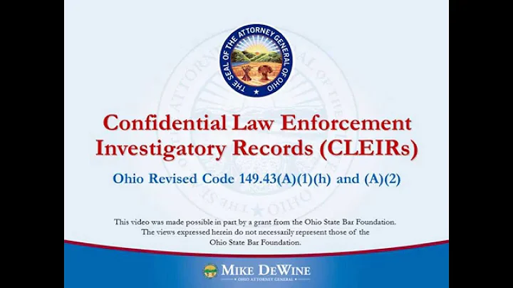 Confidential Law Enforcement Investigatory Records (CLEIRs) - DayDayNews