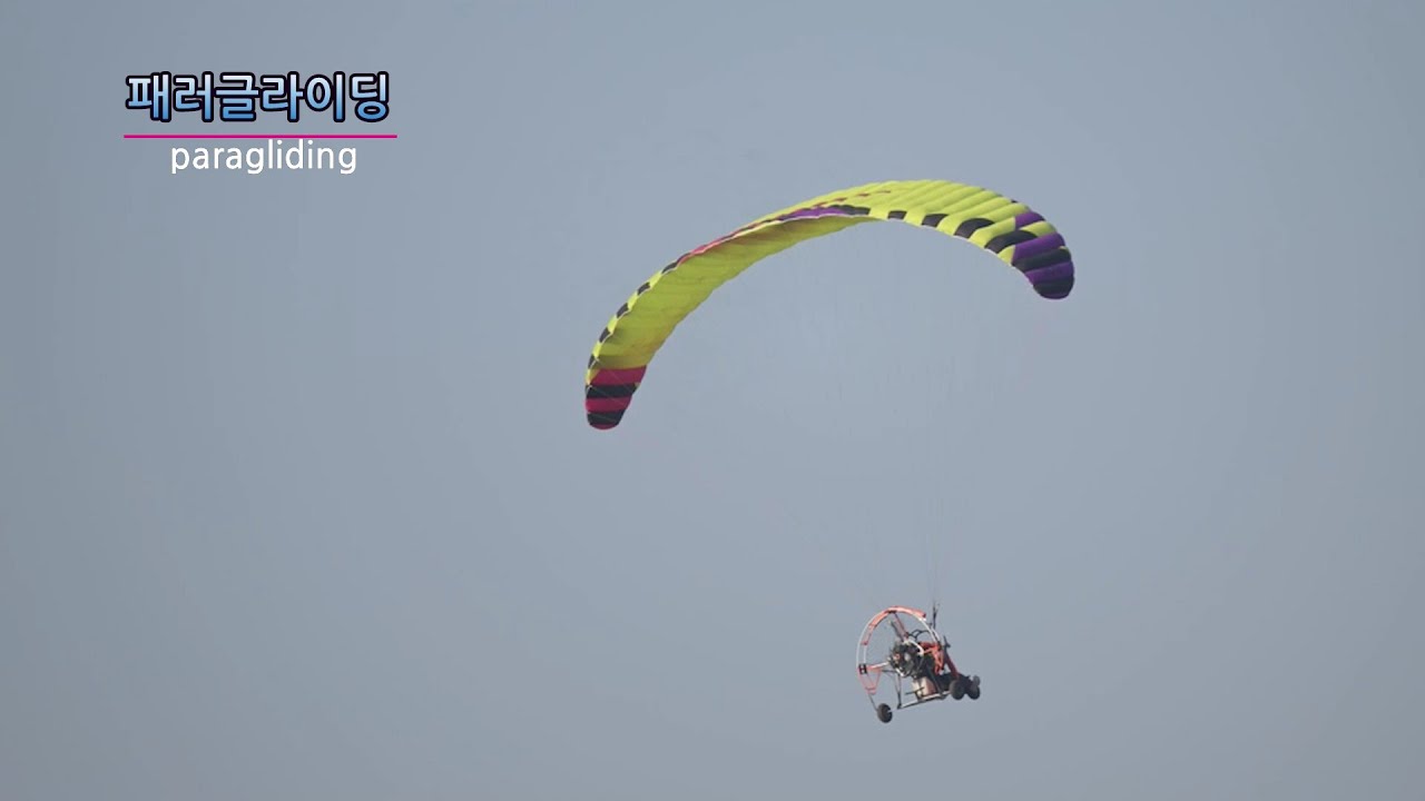 시흥갯골의 패러글라이딩 (paragliding)