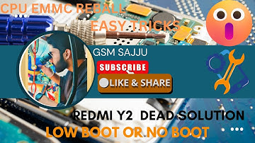 redmi Y2 dead solution low boot or no boot #cpureballing #emmc #mobilephone #repair #smartphone #fix