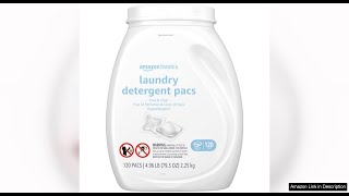 Amazon Basics Laundry Detergent Pacs, Hypoallergenic, Free & Clear, 120 Count Review