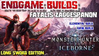 LONG SWORD BUILD Endgame Long Sword Build Meta Build LS Fatalis Zaggespanon MHW Iceborne