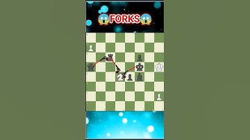 Knight "FORK" In Chess‼️#shorts #chess #knight #chessmemes #chessedit