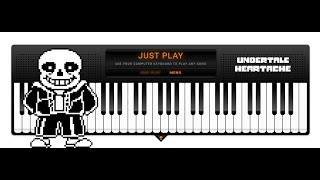Undertale OST 014 - Heartache Virtual Piano Sheets