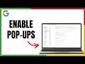 Chrome Pop-ups Disabled? Do This Now - 2026 Update