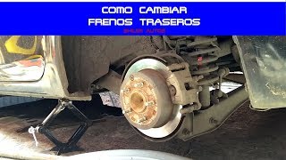 Salir uvas Canoa CAMBIO DE FRENOS DE DISCO TRASEROS - YouTube