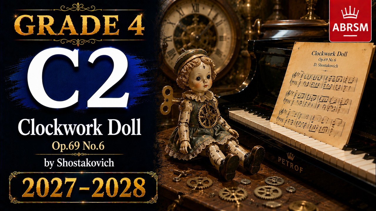 ABRSM 2027 2028 Piano Grade 4 C2【Clockwork Doll Op 69 No 6】| Solo Piano 縮圖
