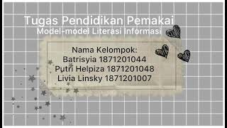 Model-model Literasi Informasi