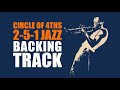 Circle of 4ths | 2-5-1 Jazz Backing Track - 100bpm