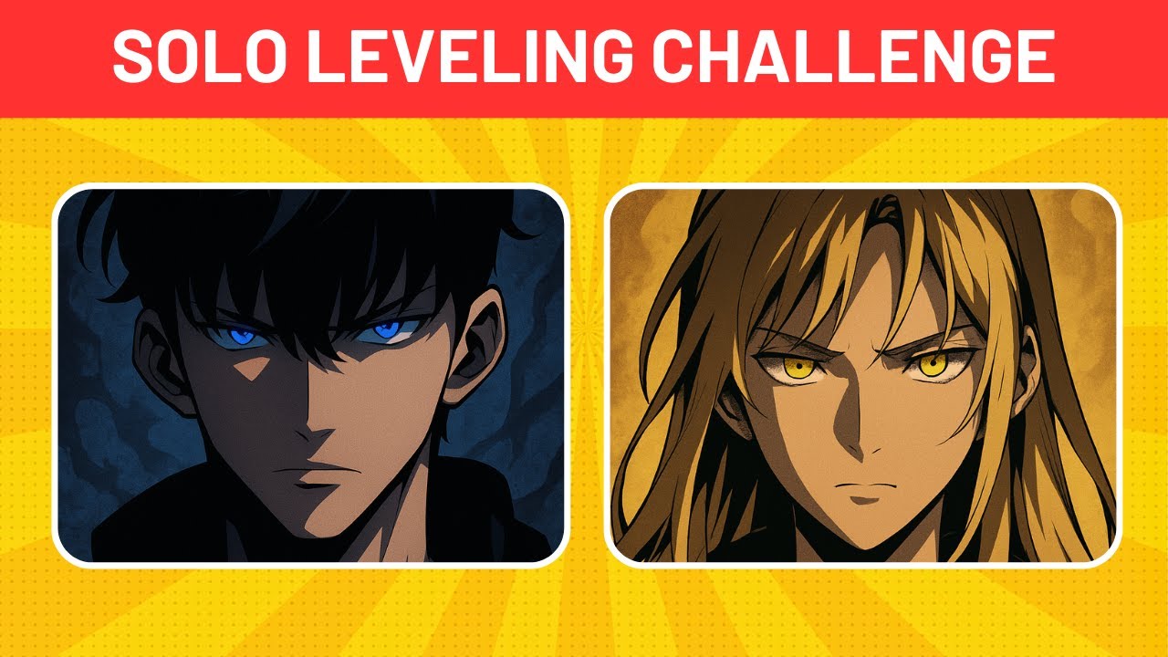 SOLO LEVELING ANIME EYE QUIZ ANIME CHALLENGE YouTube