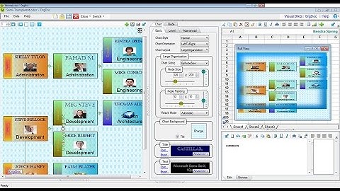 OrgDoc - Creating Organization Chart - Excel Data Import